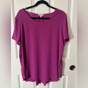 Women's Purple L Anthropology Blouse
